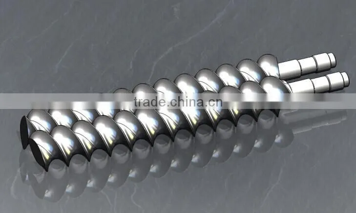 screw element and extruder barrel
