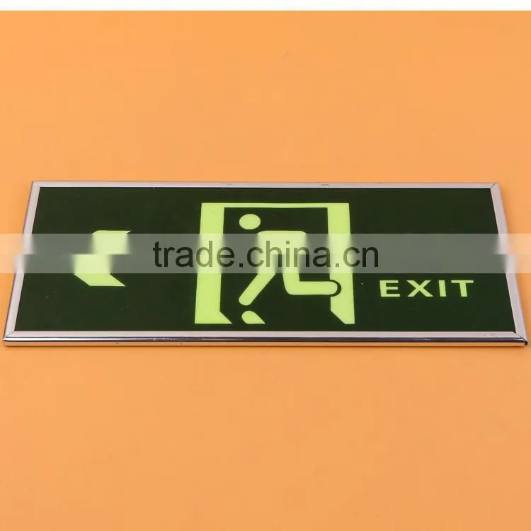 luminous emergency exit sign