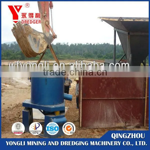 Professional placer gold/alluvial centrifugal concentrator machine