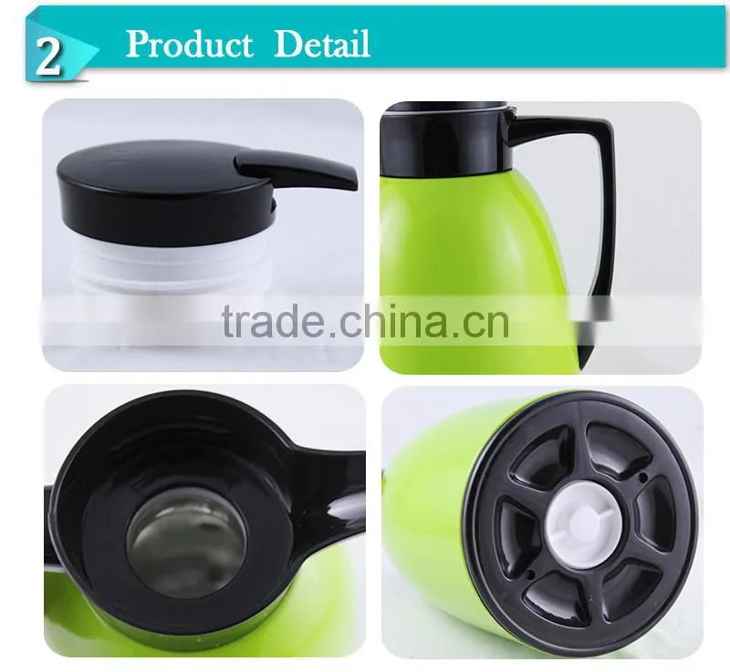 stainless steel body with painting and glass liner milk jug(JGEL010/013P)