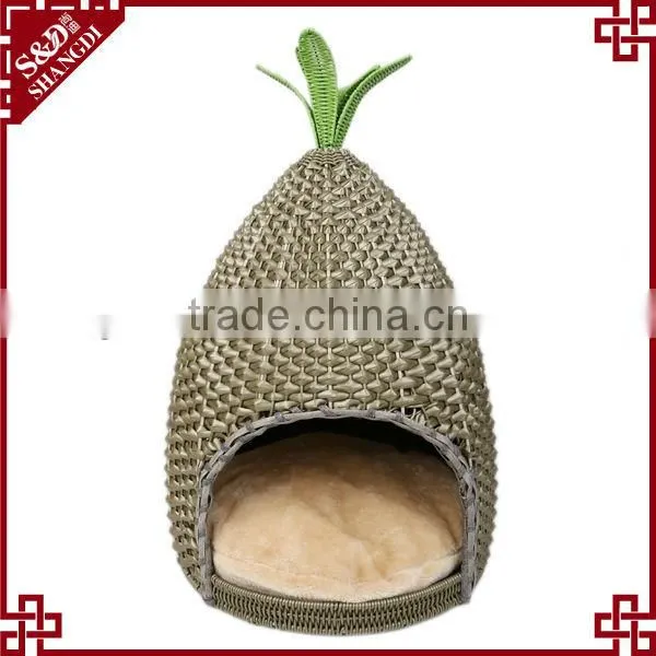 SD waterproof eco-friendly pe rattan handmade indoor dog kennels