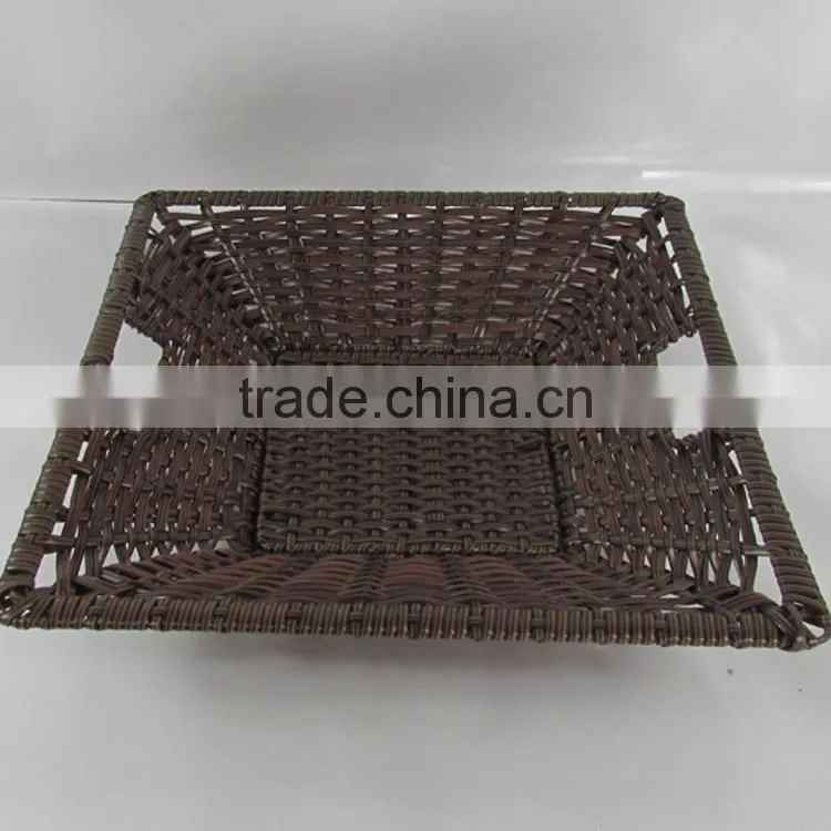 S&D Handweaved washable polywicker supermarket fruit display basket