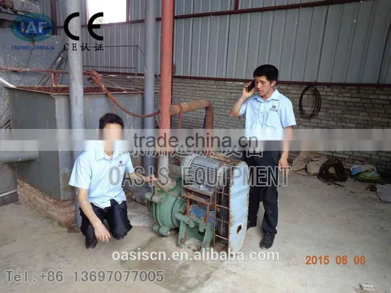 pump for water -borne solids Belt/Slurry Pump/sand pump