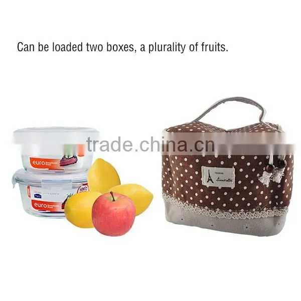 Greenwell 2 Waterproof Lunch Bag Tote Insulated Cooler Carry Bag for Travel and Picnic, Colorful Flower