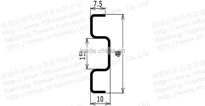 S537 Stainless steel profile Sideguide for Conveyor System