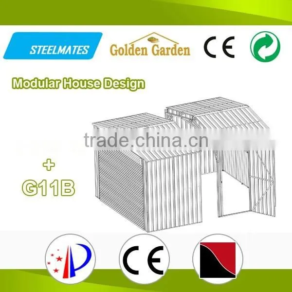 garden shed house new trend product manufacturer gable roof steel tube carpots