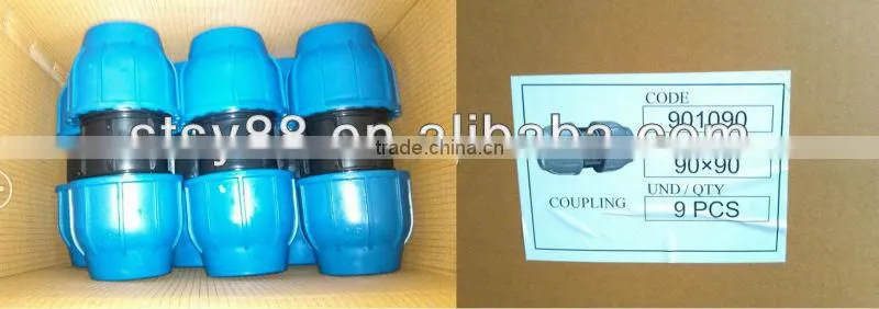 ppr water pipe 7 PN16 irrigation pp fitting, PP compression