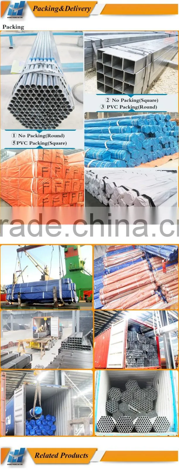China hot dipped galvanized steel pipes