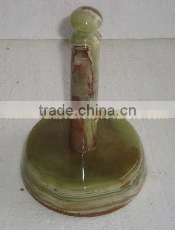 NATURAL COLOR EXPORT QUALITY GOOD SALE ONYX TISSUE PAPER HOLDERS HANDICRAFTS