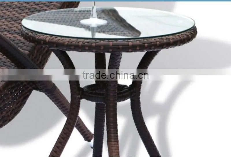 F- CF1007 outdoor heavy-duty UV-proof UV-proof plastic rattan sun lounger