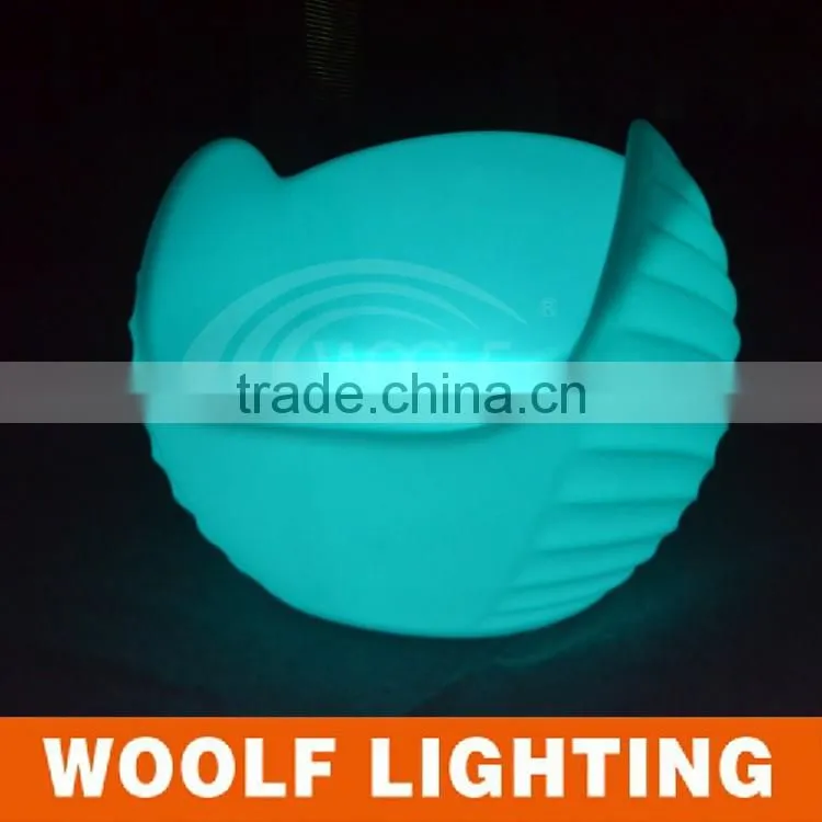 Bar Club Used Illuminated Plastic LED Sofa Lounge Chair