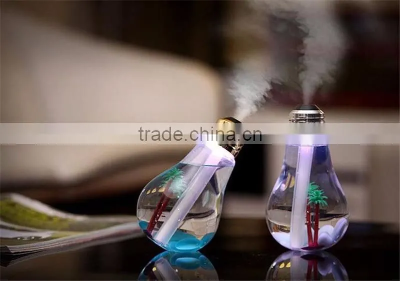 bulb humidifier 2016 Newest Mini humidifier night lights humidifier Colorful bulbs humidifier