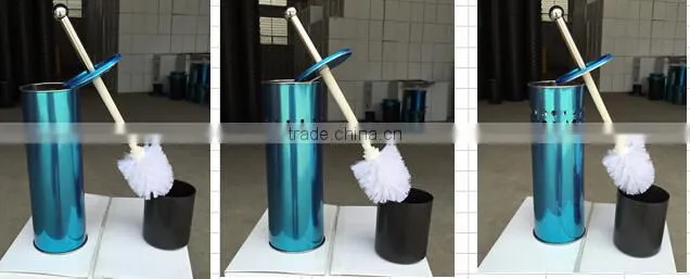 Home Basics Vented Stainless Steel Toilet Brush Holder