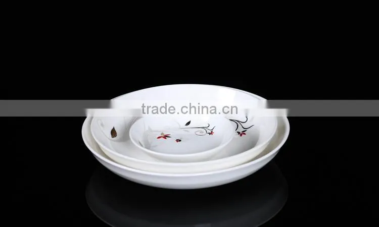 KC-2913 Haonai decal ceramic dinner plate