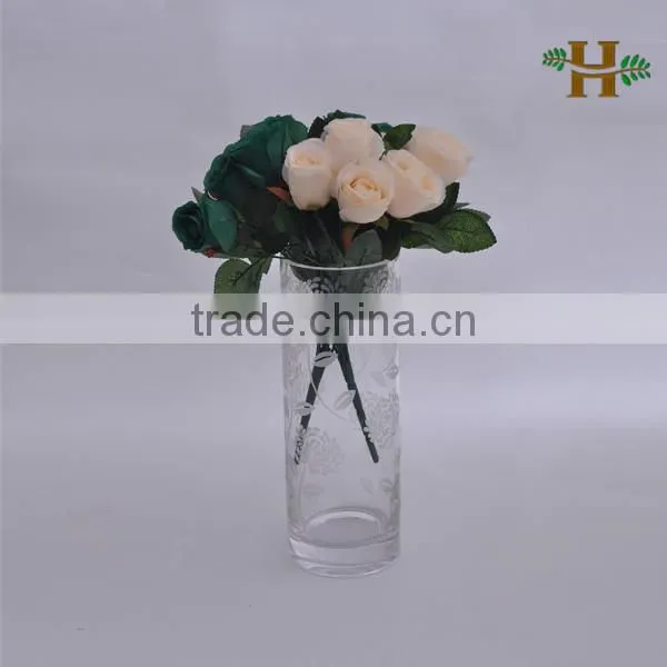 frosted clear glass vases centerpieces, wholesale glass vases