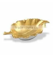 Two tone Metal bowls with inside gold color and outside different colors available