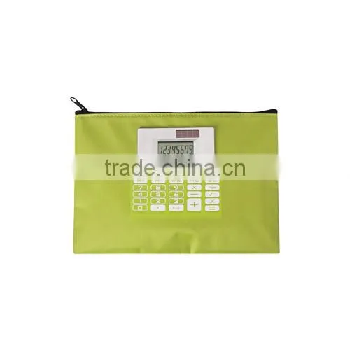 High quality pencil bag with electronic calculator