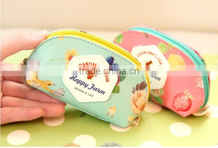 Q1092 Cute cartoon farm coin bag