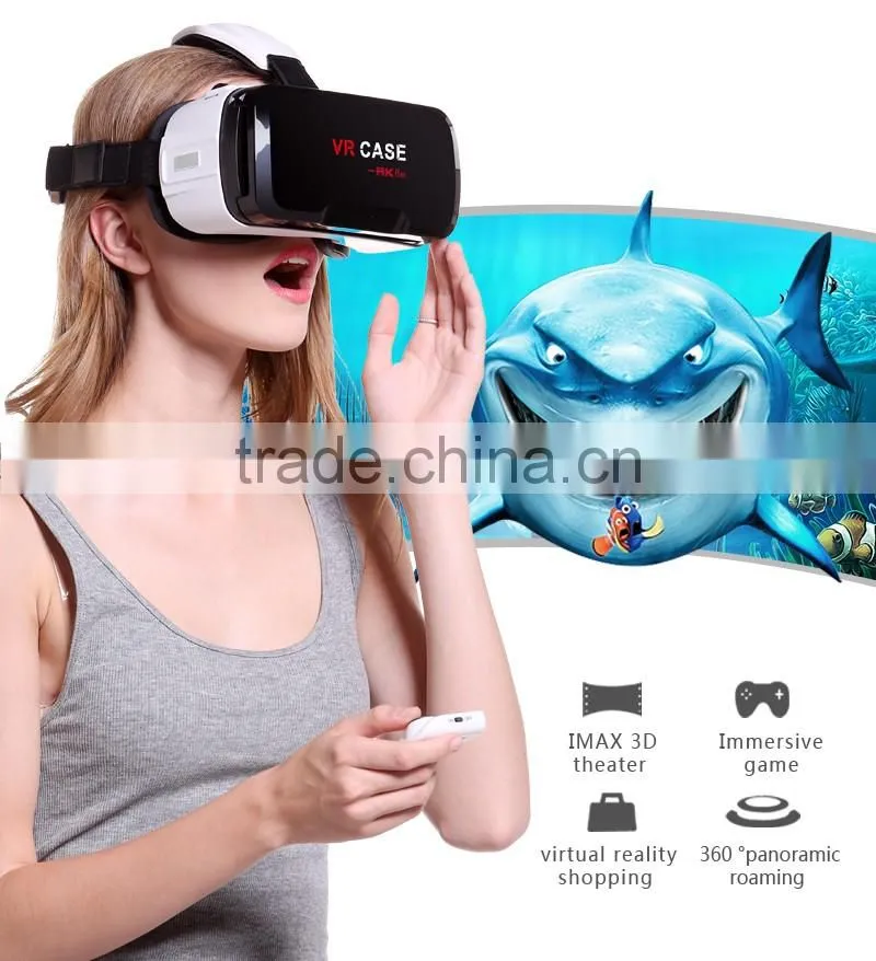 Fashion Design VR CASE 3D Glasses VR CASE 6 th Generation Headset For 3D Movies and Games
