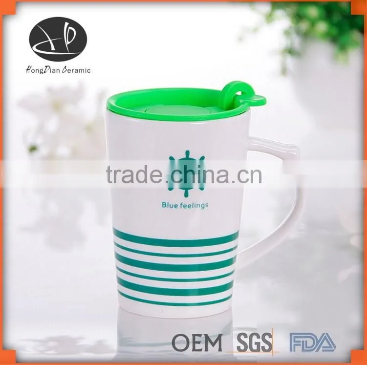 drinkware type coffee mug gift,coffee cup,cup with lid,ceramic travel mug,ceramic mug with silicone lid