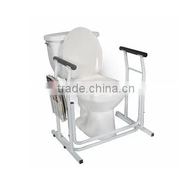 Healthcare equipment Toilet Safety Rail/Toilet Support Rail With Non-Slip Padding