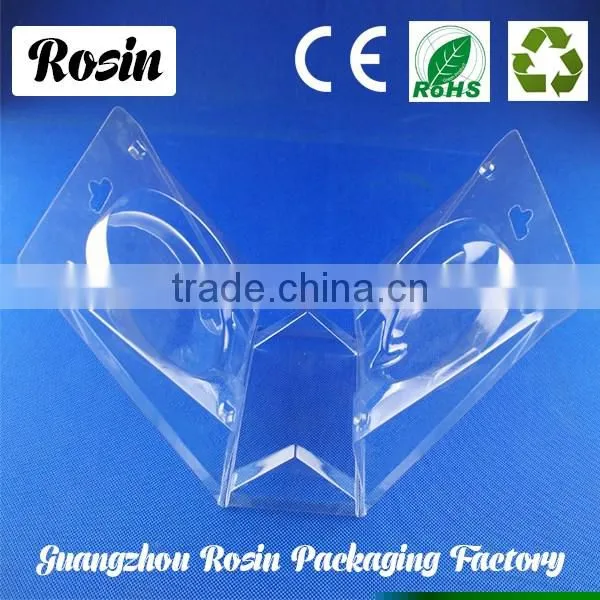 Accept Customized Alibaba China Clamshell folded round packaging, Pvc Blister Pack
