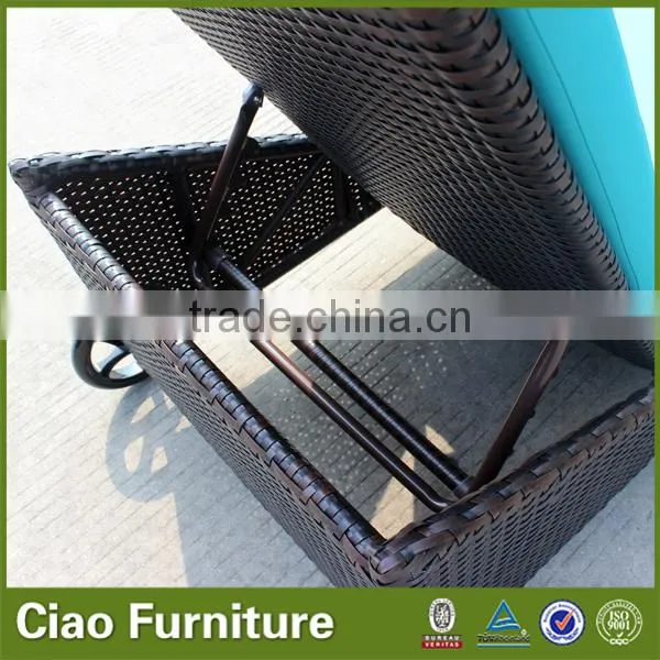 Resin rattan sun lounger with wheels hartman sun lounger