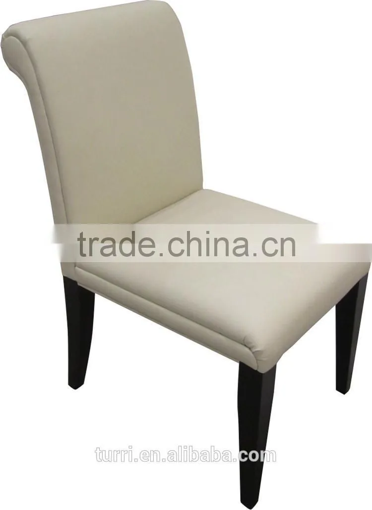 2015 luxury euro style white leather dining chair