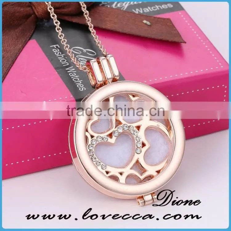 In Stock Hot Sale Fashion Diffuser Locket Perfume Locket Necklace