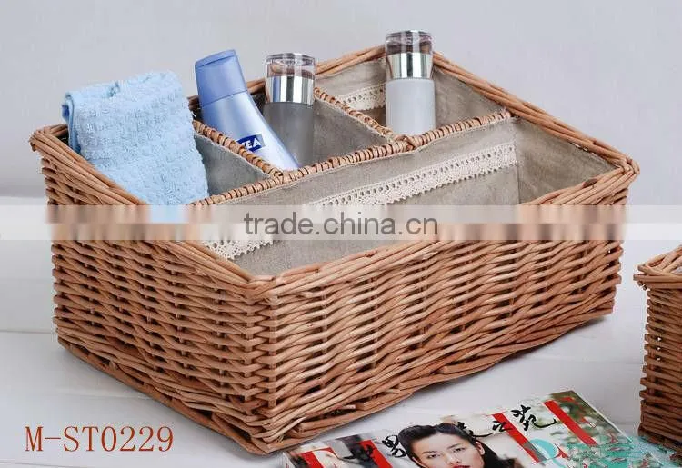 ladder-shaped wicker basket for bsket