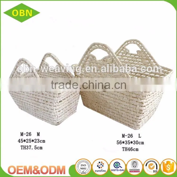 Wholesale China manufacture sales cheap maize material hand woven cheap straw tote bag