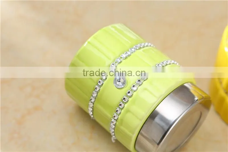 colorful kitchen ceramic canister set