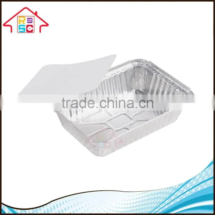 NBRSC Cheapest Aluminum Foil Food Storage Container with Paper Lid