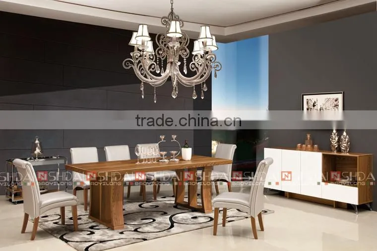 Modern Dining Room Buffet Walnut Veneer Frame White In Drawers Furniture H-815