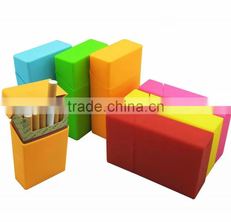 manufacturer offer 16 colors silicone cigarette case,waterproof cigarette case