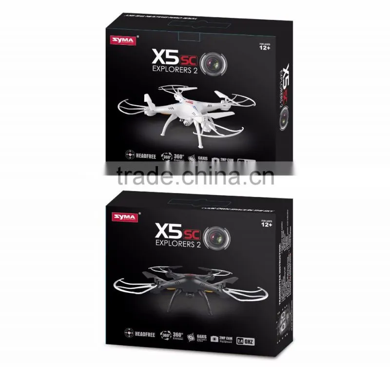 Drone Syma X5C Upgrade X5SC Headless Mode 4CH 2.4G Gyro RC Quadcopter with 2.0MP Camera + 2G Memory Card,Syma x5sc