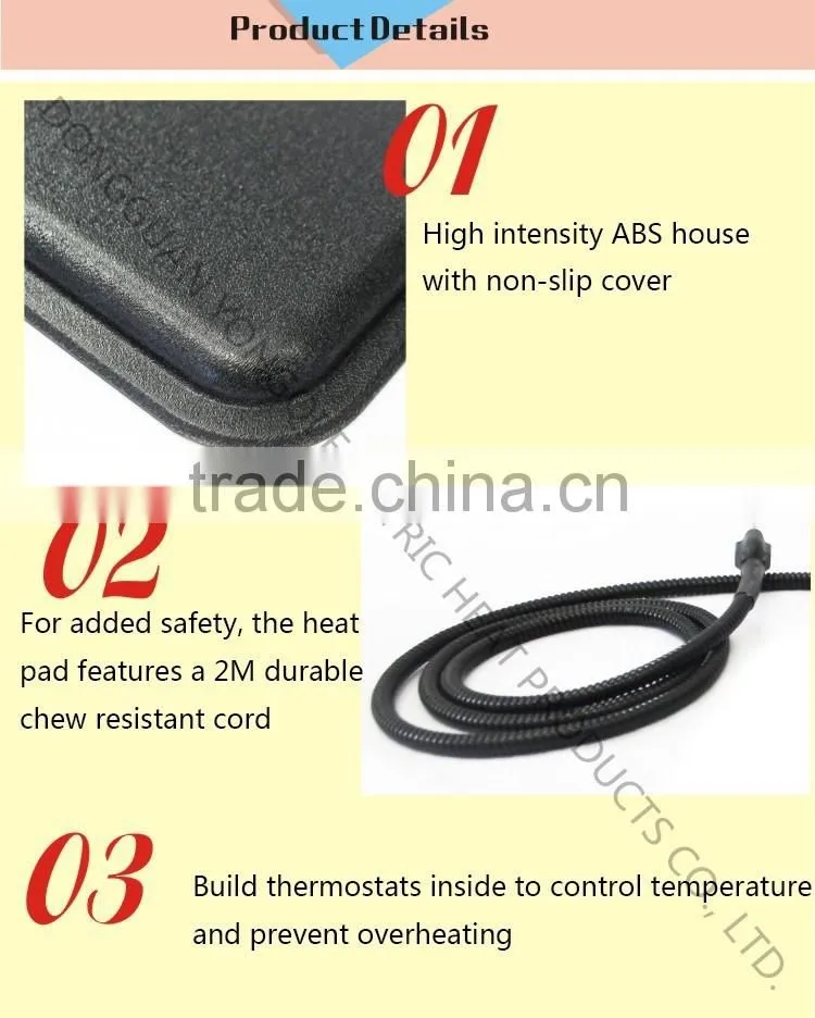 Plastic pet Heated Pad with FREE Cover by Yongqi Manufacturing