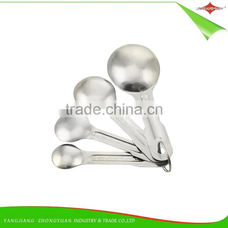 ZY-L2003 wholesale high quality 4pcs kitchen stainless steel measuring spoons set