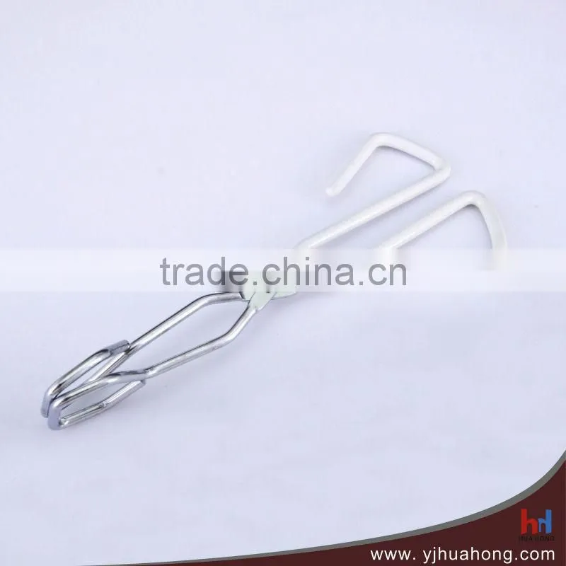 PVC Coating Handle Scissor Tongs,BBQ tongs HFT-WS04