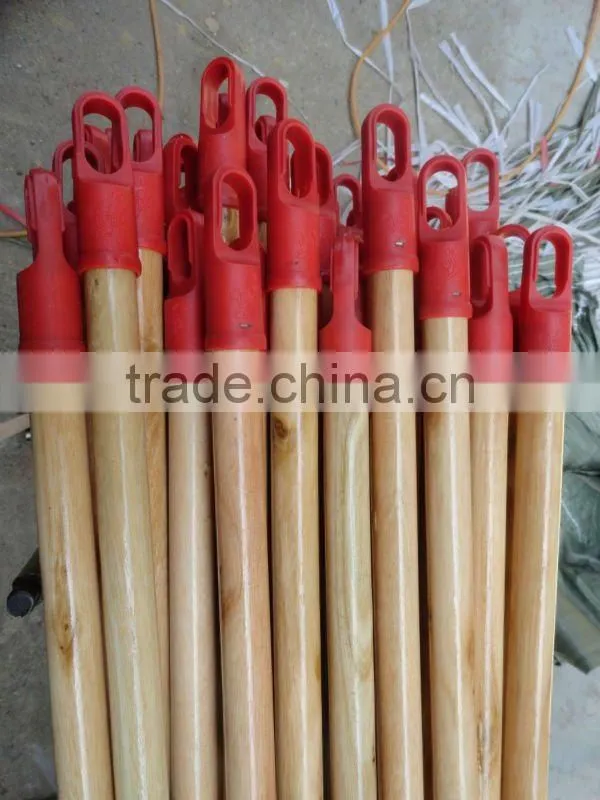 Black cap natural round wooden poles