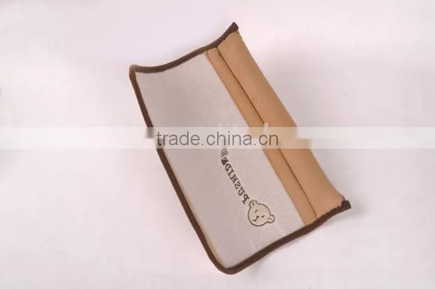 Baby Car Belt Shoulder Pad with Imitation Leather Velvet