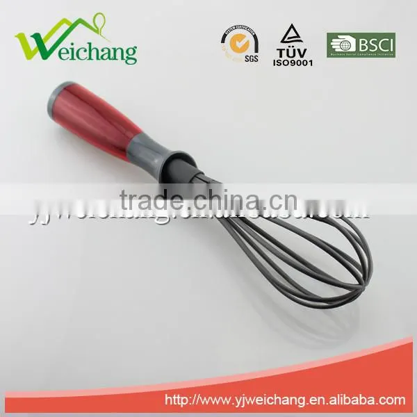 WCA512 Premium Nylon utensils EGG WHISK Cooking Utensil Gadgets Set with Storage Stand (Multi-color)