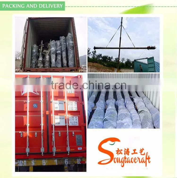 Songtao suplier artificial date palm tree customized fibeerglass date palm tree fiberglass artificial palm trees