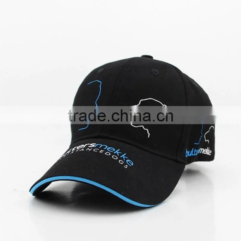 Embroidery Logo Or Printed Sport Style Baseball Cap With Sandwich