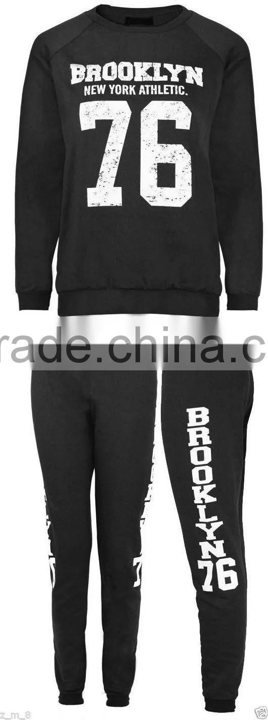 Ladies Brooklyn 76 Full Set Sweatshirt & Jogging Bottoms Joggers Tracksuit