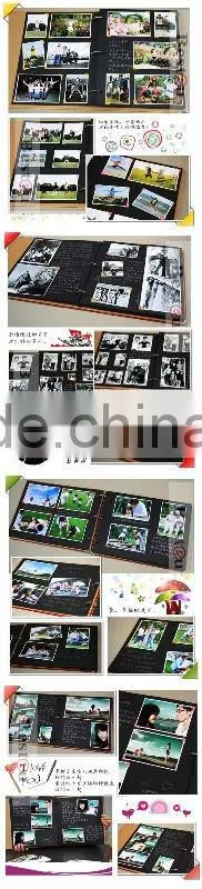 Kraft paper DIY handcrafted paste style photo album