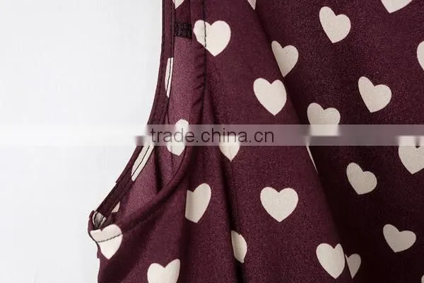 HD-D140 hot design elegant fashion dotted women dress/casual ladies dress