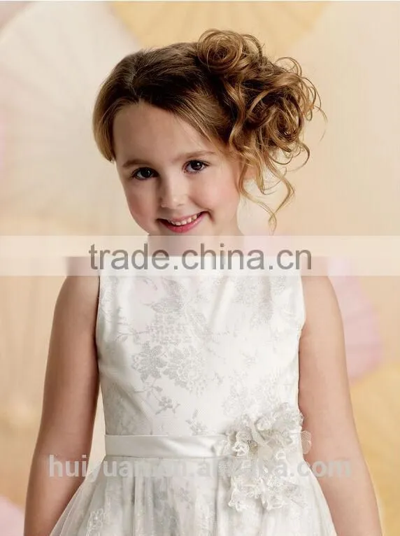 ivory tulle baby girl party western wedding dress for children