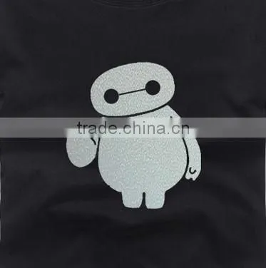 heat-transfer refective logos be heated on t-shirt