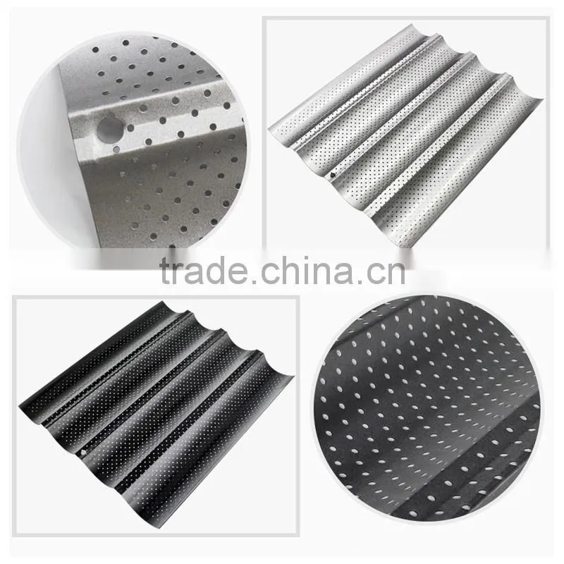 2017 High Temperature Resistant Baguette French Bread Baking Tray Nonstick Carbon Steel Baguette Bread Baking Mold Free Shipping